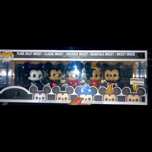 5 different Funko Pop Mickey Mouse collection